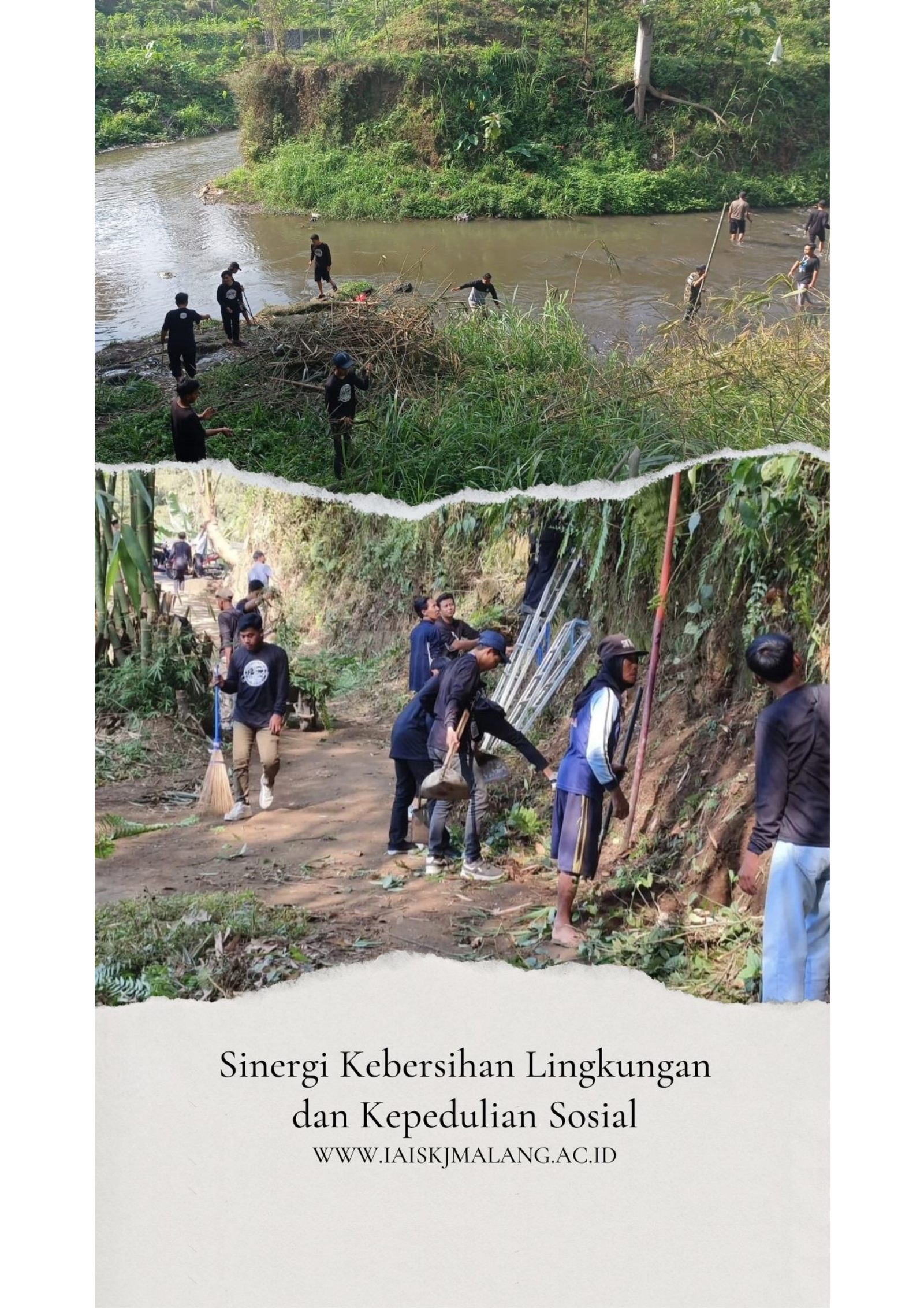 “Mahasiswa KKN IAI Sunan Kalijogo Malang Menyapa Alam: Bersih Sungai, Sehatkan Lingkungan”