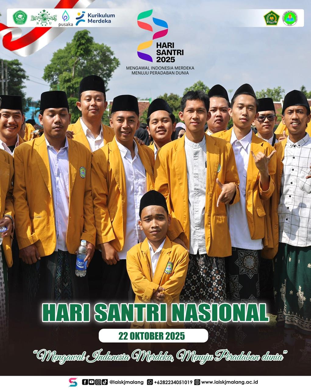 IAI Sunan Kalijogo Malang Peringati Hari Santri Nasional 2025: “Mengawal Indonesia Merdeka, Menuju Peradaban Dunia”