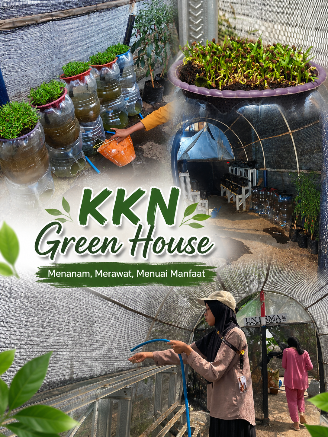 KKN IAI Sunan Kalijogo Malang Berkontribusi dalam Pembangunan Green House sebagai Upaya Pelestarian Lingkungan di Dusun Glongsor